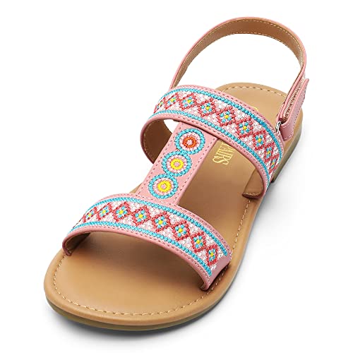 DREAM PAIRS Sandales Plates Femme boh?me Plates Chaussures pour Plage Vacances Rose SDFS2216W-E Taille 40 (EUR) Cover