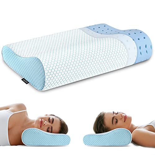 Ergonomic Memory Foam Neck Pillow for All Sleep Positions