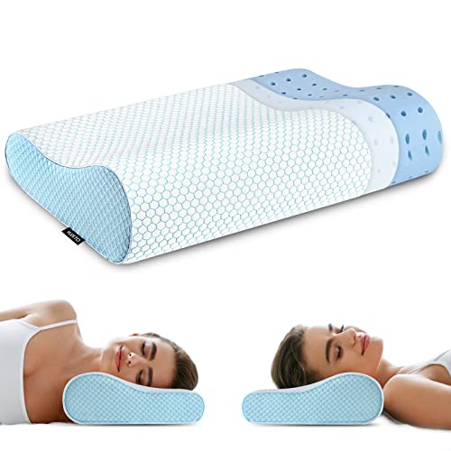 Memory Foam Pillows, Bed Pillow for Sleeping, Ergonomic Cervical Pillow Neck...