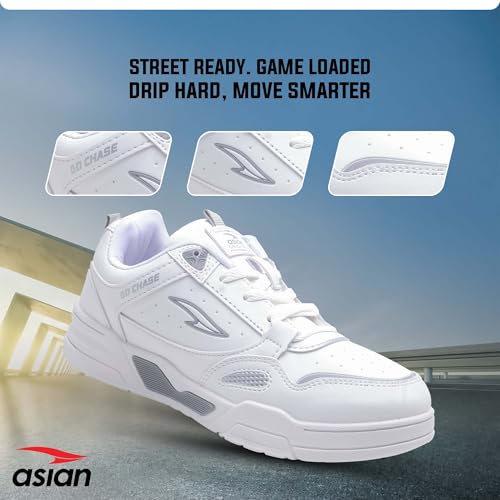 Image of ASIAN Tango-01 Men's Sneakers | Stylish Synthetic Upper, Air-Cooled Cushion Comfort, Durable PVC Sole | Daily Use Shoes for Office & Travel