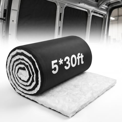5 ft x 30 ft Automotive Insulation Roll, 1.65" Thick Van Sound Deadener