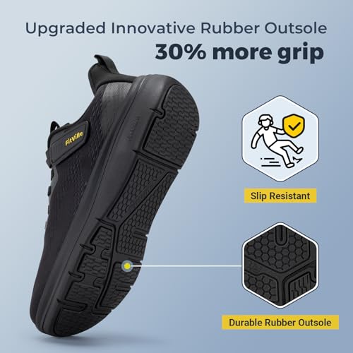 Image of FitVille Wide Walking Shoes for Men Extra Wide Width Sneakers with Arch Support Comfortable Lightweight Running Shoes for Men for Gym-Cloud Wanderer V22