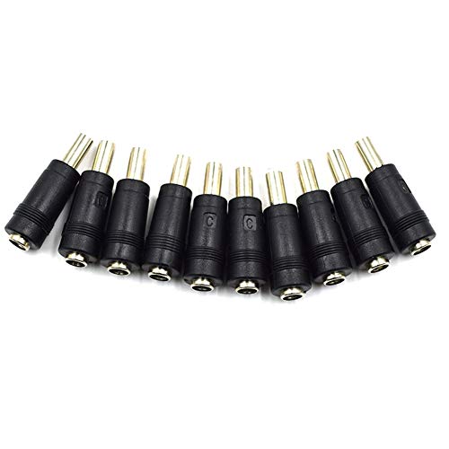 Adaptador de corriente DC 5.5x2.1mm hembra a 5.5x2.5mm macho x10
