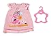 Zapf Creation 833612 BABY born Kleid Hund 43cm - hellrosa Puppenkleid mit blumigen Ärmeln und Hundemotiv inkl. Kleiderbügel.