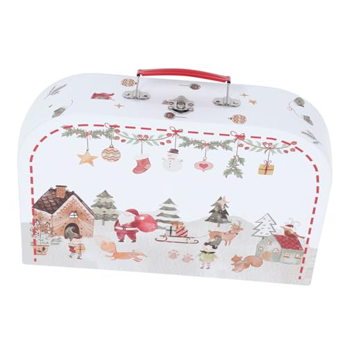 Healeved 装飾収納ボックス 梱包用スーツケース型 ポータブルプレゼントボックス クリスマスパーティーの記念品やおや入れに