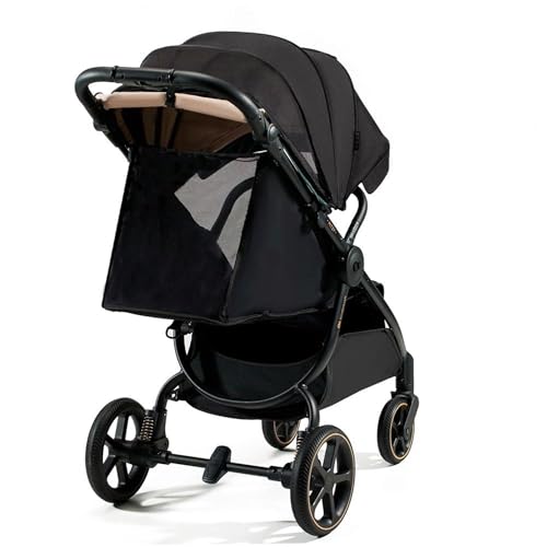 Kinderkraft Mitzy Buggy Fino A 22 Kg, Passeggino Reclinabile, Carrozzina, Leggero, Facilmente Pieghevole, Schienale E Poggiapiedi Regolabili, Posizione Sdraiata, Ideale Per I Viaggi, Nero - 3