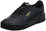 PUMA Women's Fashion Shoes CARINA L Trainers & Sneakers, PUMA BLACK-PUMA BLACK-PUMA TEAM GOLD, 38
