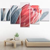 SIGNWIN 5 Panel Canvas Wall Art Modern Art Decorative Elements Dramatic Floral Multicolor Photography Single for Home Decorations Ready to Hang - 12
