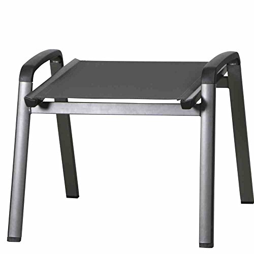 Preisvergleich Produktbild MWH 879310 Elements Hocker Alu-Gestell, Textilgewebe, anthrazit