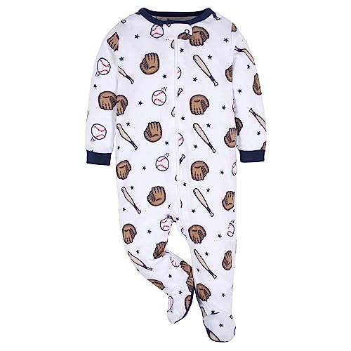 Image of Gerber Baby Boys' 4 Pack Sleep 'N Play Footie