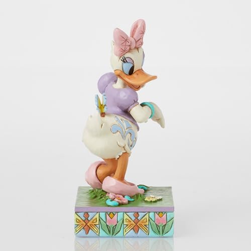 Enesco Coleção Disney Traditions por Jim Shore Estatueta de Pato Margarida com Flores e Borboletas -
