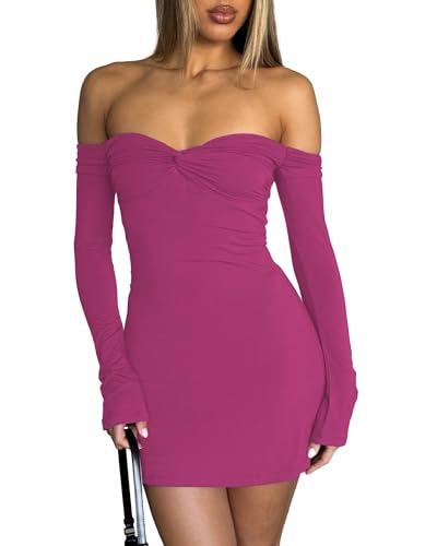 women's light pink off the shoulder sexy dress for vegas Velvi - Millionaire Mini - Hot Homecoming Dress This garment runs small Feel empowered and sexy in