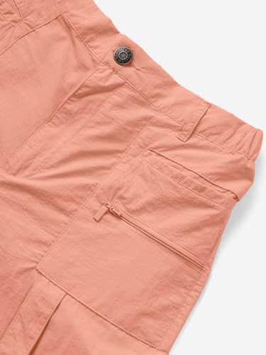 Image of The Souled Store Coral Women and Girls Buttoned Solid Nylon Loose Fit Parachute Pants