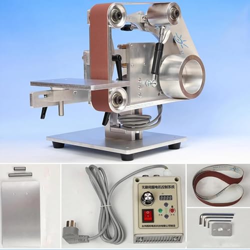 915x50MM Vertical/Horizontal Belt Sanding Grinding Polishing Machine Table Top Electric Belt Sander 750W Motor with Controller