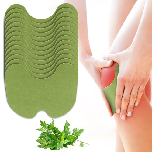 Parche para Aliviar el Dolor de Rodilla, 50Pcs Parche de alivio del dolor, Parche de Ajenjo para de rodilla, espalda, cuello y hombros