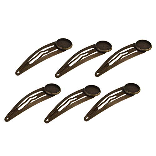 SUPVOX 10pcs 14mm pinzas cabello pasadores cabello