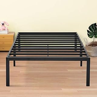 Olee Sleep 14 Inch Heavy Duty Steel Slat/ Anti-Slip Support, Metal Bed Frame