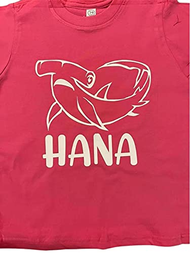 personalized custom hammerhead toddler boys kids girls youth shirt shark tshirt name2