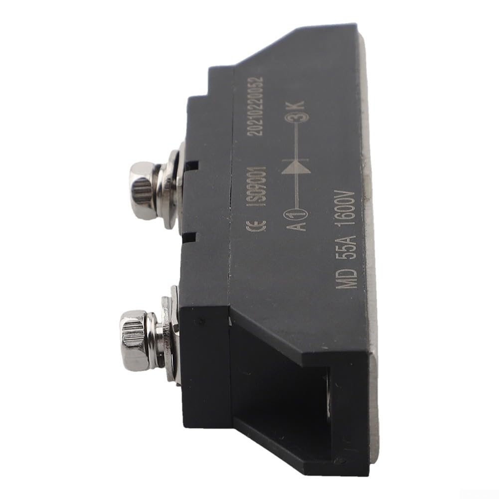 Diodo solare, Diodo raddrizzatore MD55A1600V con dissipatore di calore, Diodo anti-inversione per pannelli solari Sistema di protezione automatica della batteria
