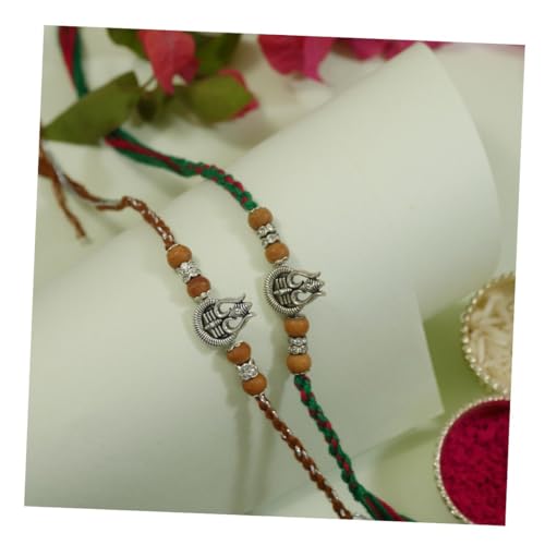 Image of I Jewels Silver Plated Trishul Design Rakhi With Roli Chawal & Rakshabandhan Card for Bro /Brother /Bhai