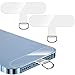 [ZXZone] ストラップホルダー スマホ ストラップホール 透明パッチ ネックストラップ 外付け 落下防止 首掛け 斜めがけ 肩掛け 首かけ ショルダー ネックストラップ 肩かけ 携帯ストラップ iphone android スマホアクセサリ薄型 一体成形 着脱簡単断裂を防ぐ 耐久性 全機種対応 (transparent, 2個-T)