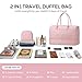 Travel Weekender Bags for Women - Duffle Bag Women with Shoe Compartment Carry On Overnight Bag with Toiletry Bag Duffel Bags with Wet Pocket for Gym Hospital Bags for Labor and Delivery Pink