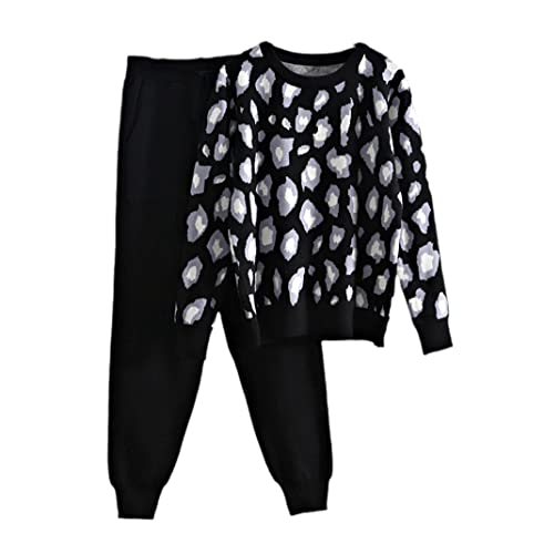 Ensemble tricot 2 pièces femme noir taille unique pour effacer l'inconfort