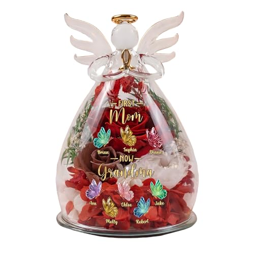 Flor de seda eterna personalizada con luz LED y cúpula de vidrio miniatura 1