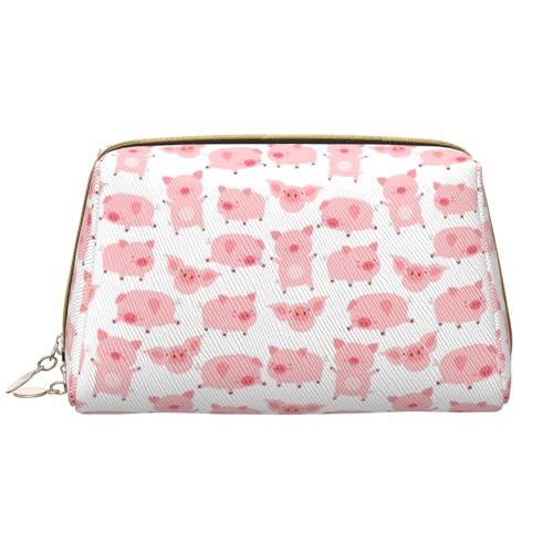 VOSERY Bolsa de maquillaje, bolsas de cosméticos, neceser de viaje para mujeres, organizador de bolsa de maquillaje de gran capacidad, bolsa de maquillaje de cerdos kawaii, bonita bolsa de maquillaje