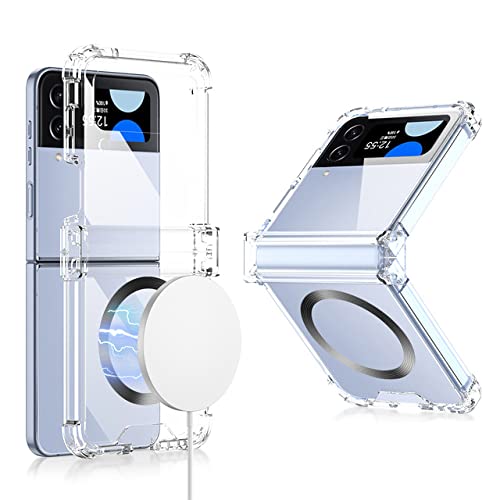 Étui de charge magnétique pour Samsung Z Flip 3 coque rigide transparente antichoc