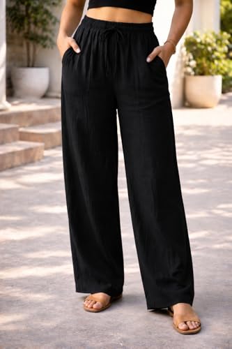 Image of Women Linen Cotton Pants