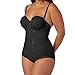 Maidenform womens Shaper With Built-in Bra & Anti-static Fl1256 shapewear bodysuits, Black, 38DD US