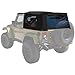 Sierra Offroad Soft Top for 2007 to 2009 Jeep Wrangler JK - Black, Sailcloth Vinyl - 2 Door Jeep Soft Top with Rear Plastic Tinted Windows - Factory Precision Fit Replacement - No Upper Door Skins