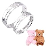 [シアーズ] 天然ダイヤモンド エタニティー クロス ペアリング テディベア (レディース13号&メンズ23号)