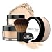 Sweet Face Minerals 4 Pc Full Size Kit with Kabuki Mineral Makeup Set Bare Skin Sheer Powder Foundation Cover (Fair Shade 1)