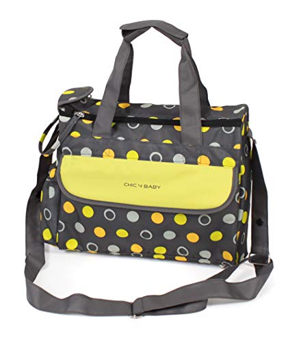 CHIC 4 BABY 415 42 Wickeltasche Komfort, Lemontree, grau Cover