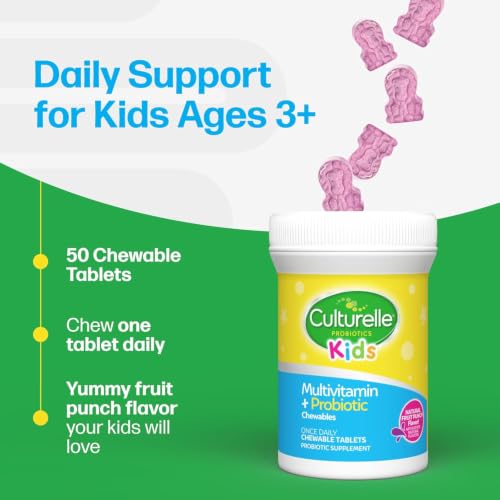 Culturelle Kids Multivitamin + Probiotic Chewable, Ages 3+, 50 Count - image 6