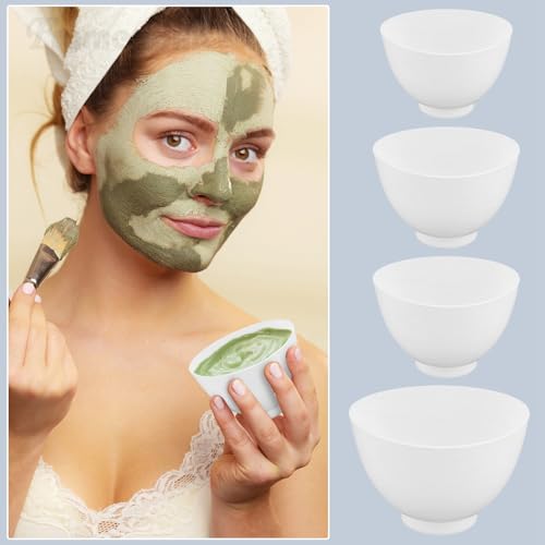 Framendino 4 Pack Bowls de Silicona para Mezclar Mascarillas Faciales miniatura 6