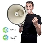 75w Rechargeable Megaphone Bullhorn Loud Speaker - Image 5