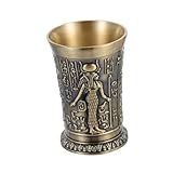 IMIKEYA Copas De Aleación Vintage Estilo Egipcio 893ab, Copa De Vino Para Cóctel, Metal De Aleación De Zinc, Decoración Para Hogar y Bar, Adecuado Para Fiestas y Celebraciones