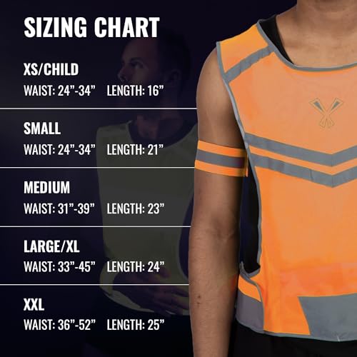 Reflective Safety Vest with Pocket & 2 Bands, High-Visibility Running Vest - image 2