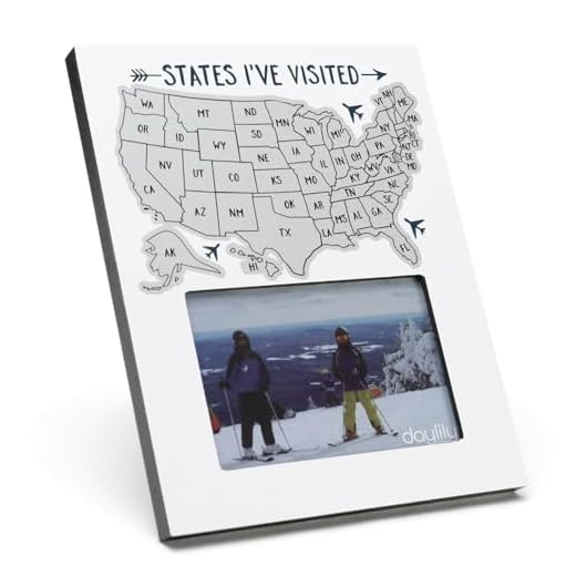 Scratch Off Map Photo Frame for Travelers