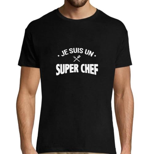 T-Shirt Homme Je suis Un Super Chef : le vêtement confortable qui ne rétrécit pas