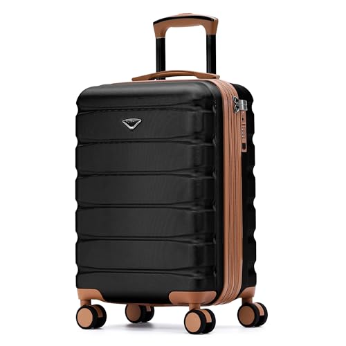 Carry On Suitcase Hardside TSA Lock & USB Port Silent Double Spinner Wheels Maximum Carry-On Bag For Canada Air Approved Airlines( 21.5x15.5x9