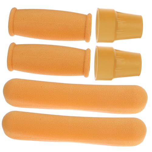 Didiseaon Enhance Stability 6pc Underarm Crutches Walker Handle Pads Arm Pads for Adults Non Slip Cane Tips