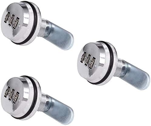 Combination Cam Lock Security Locks Bright Chrome Zinc Alloy Password Coded Lock (M)