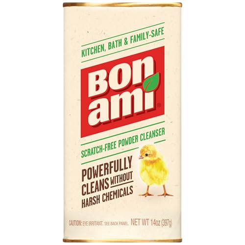 BON AMI Powder Cleanser for Kitchens & Bathrooms - All Types of Surfaces Cleans Grime & Dirt Polishes Surfaces Absorbs Odors (Single 1 Pack)