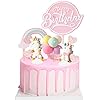 AODIGEGE Eenhoorn, taartdecoratie, verjaardag, macaron, taart, topper, taartdecoratie, eenhoorn, regenboog…