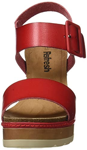 REFRESH 72683, Piattaforma Donna, Rosso, 37 EU