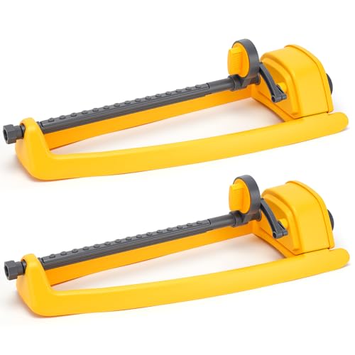 Lawn Sprinkler, 2 Pack Garden Oscillating Sprinkler for...